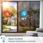 Coavas One Way Window Privacy Film with 3 Free Tools: Reflective Mirror Home Window Tint See Out Not in Privacy Window Self-Adhesive Daytime Anti UV Sun Blocking Window Security Clings(23.6*78.7inch)