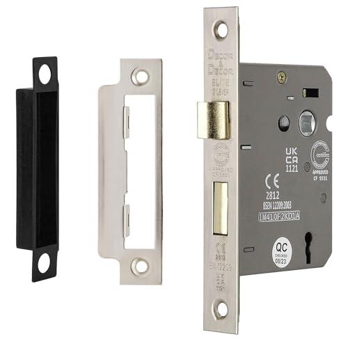 Sash Mortice Door Lock with Keys - Satin Nickel