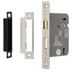 Sash Mortice Door Lock with Keys - Satin Nickel