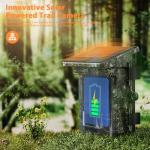 VOOPEAK Solar Trail Camera - 100MP 4K Native 30FPS, WiFi Bluetooth Game Camera with 120°Wide-Angle Motion Activated Night Vision 0.1s Trigger Time IP66 Waterproof for Wildlife Monitoring