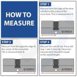 Chrome Euro Cylinder Door Lock with 5 Keys