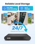 ZOSI 8-Channel 5MP PoE Security Camera System