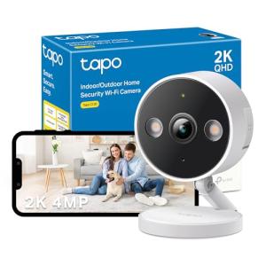 Tapo 2K Smart AI Outdoor/Indoor Security Camera