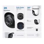 Tapo 2K Smart Outdoor Security Camera with Motion Tracking