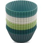 24 Reusable Silicone Muffin Cups - BPA Free