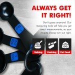 Easy Read Blue Plastic Measuring Cup Set - 10 Pieces