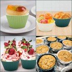 24 Reusable Silicone Muffin Cups - BPA Free