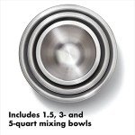 OXO Good Grips 3-Piece Mixing Bowl Set