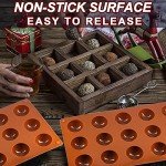 15-Cavity Silicone Semi Sphere Baking Molds - 2 Pack