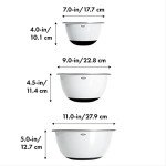 OXO Good Grips 3-Piece Mixing Bowl Set