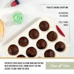 Trudeau Silicone Muffin Pan, 12 Cups, Confetti