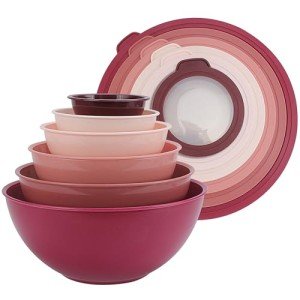 Colorful 12-Piece Mixing Bowl Set with Lids