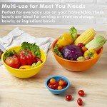Colorful 6-Piece Nesting Mixing Bowls Set