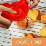 Silicone Heart Muffin Pan Set - 2 Pack