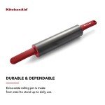 KitchenAid Red Steel Gourmet Rolling Pin