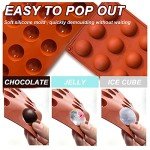 15-Cavity Silicone Semi Sphere Baking Molds - 2 Pack