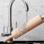 HelferX 17.6-Inch Wooden Rolling Pin for Baking