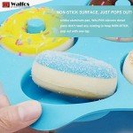 Walfos Non-Stick Silicone Donut Pan Set - 3 Pieces