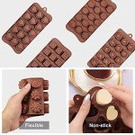 4-Pack Silicone Chocolate Molds - Food Safe Shapes