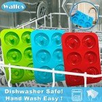 Walfos Non-Stick Silicone Donut Pan Set - 3 Pieces