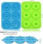 Walfos Non-Stick Silicone Donut Pan Set - 3 Pieces
