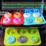 Walfos Non-Stick Silicone Donut Pan Set - 3 Pieces