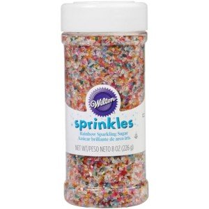 Wilton Multicolored Rainbow Sparkling Sugars, 8oz
