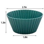 24 Reusable Silicone Muffin Cups - BPA Free
