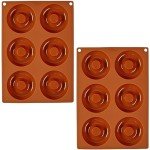 Non-Stick Silicone Donut Pans - Set of 2