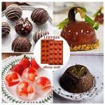 15-Cavity Silicone Semi Sphere Baking Molds - 2 Pack