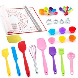 Baking Essentials Kit: Spatulas, Rolling Pin & More