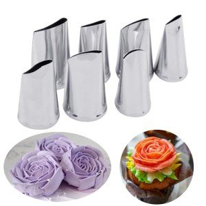 7-Piece Cake Decorating Tips Set for Icing