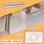 Baking Essentials Kit: Spatulas, Rolling Pin & More