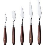 5-Piece Stainless Steel Cake Cream Spatula Set