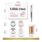 Edible Luster Dust Glitter Set - 4 Colors