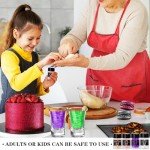 Edible Glitter Luster Dust – 4 Vibrant Colors