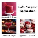 Red Edible Glitter for Cakes and Drinks