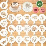 20-Pack Valentine's Day Cake Stencil Set