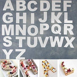 26 Alphabet Cake Stencils for DIY Baking