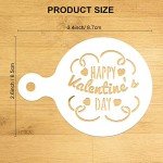 20-Pack Valentine's Day Cake Stencil Set