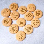 20-Pack Valentine's Day Cake Stencil Set