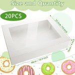Large Window Bakery Boxes for Pastries - 10 Pack