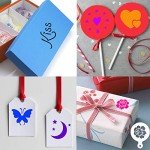 20-Pack Valentine's Day Cake Stencil Set