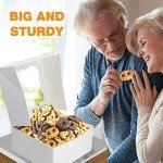 10-Inch White Cake Boxes with Boards & Stickers