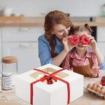 10 Set Large Cake Boxes with Round Boards