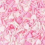 Heart-Shaped Valentine's Day Edible Sprinkle Mix