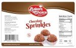 Chocolate Sprinkles for Ice Cream and Baking 10 oz