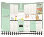 Cartoon Kitchen Backdrop for Baking Events