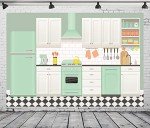 Cartoon Kitchen Backdrop for Baking Events