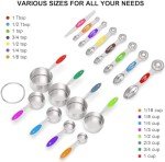 16-Piece Stainless Steel Measuring Cups and Spoons Set